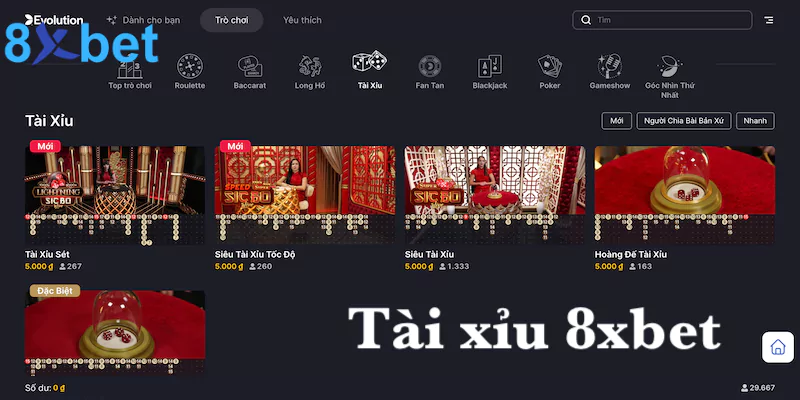 Tài xỉu 8xbet - Chơi casino chuyên nghiệp chuẩn quốc tế 1 Tài xỉu 8xbet
